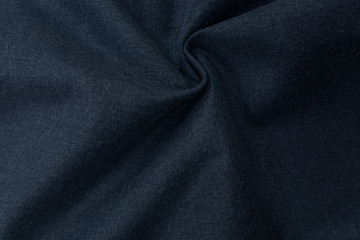 Naklejka na ściany i meble Pale dark blue felt fabric. Woolen fabric for background