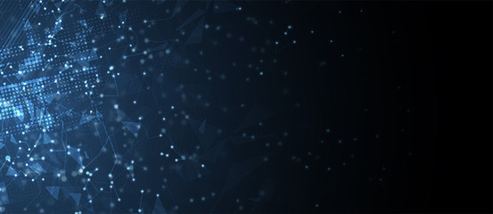 Abstract tech background. Futuristic technology interface