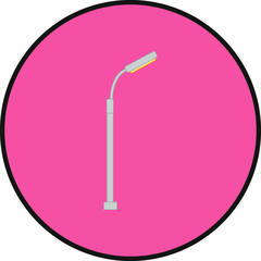 street lamps. illustration for web and mobile