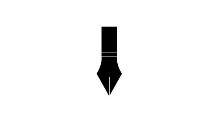 Fountain pen nib icon symbol