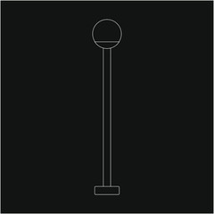 street lamps. illustration for web and mobile