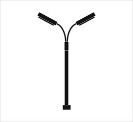 street lamps. illustration for web and mobile