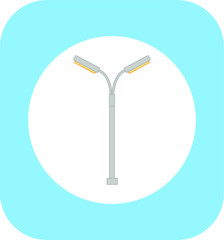 street lamps. illustration for web and mobile