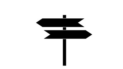  Blank board with place for text.Isolated on white information sign