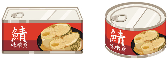 サバの味噌煮缶