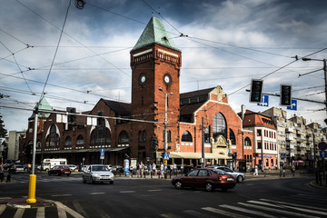 WROCLAW POLAND - JUNE 26:  Old market building on 26th June 2016 in Wroclaw, Poland.