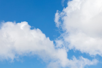 Beautiful clouds movement on the sky, white clouds background