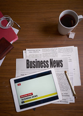 Business News, Newspaper on the table