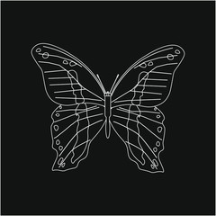 Papilio nireus butterfly. illustration for web and mobile design.