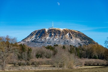 ORCINES, FRANCE - FEBRUARY 13: Puy de Dome  at Puy de Dome  on February 13, 2019 in Orcines, France.
