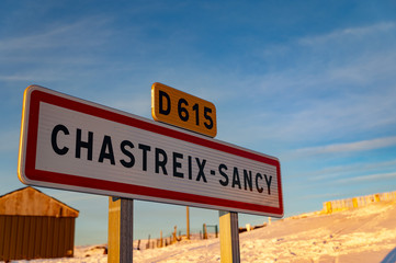 Chastreix - Sancy - 
entrance sign