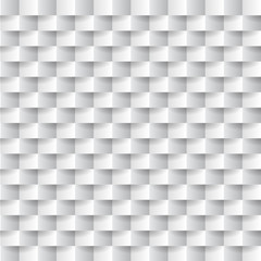 Abstract white paper origami 3d geometric background. Whiten seamless texture with shadow. Simple clean blank background texture. Vector minimalistic paper background
