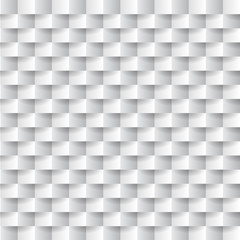 Abstract white paper origami 3d geometric background. Whiten seamless texture with shadow. Simple clean blank background texture. Vector minimalistic paper background