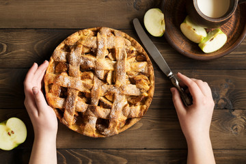 Homemade apple pie.