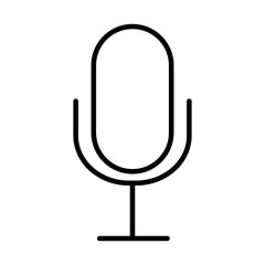 microphone sound line style icon