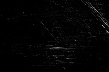 white scratches with scuffs on a black background. template for design