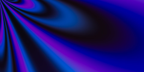 Fototapeta premium Volumetric 3D abstract space with black and blue color
