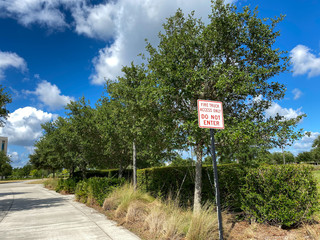 A sign that says Fire Truck Access Only Do Not Enter