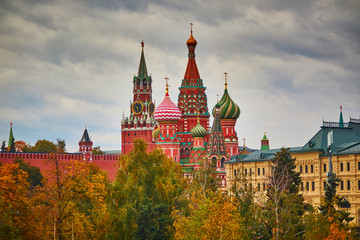 Scenic view of Kremlin in Moscow, Russia