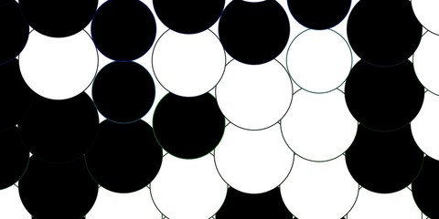 Dark Blue, Green vector background with bubbles. Modern abstract illustration with colorful circle shapes. Pattern for booklets, leaflets.