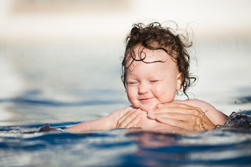 Girl swimming