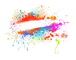 Multi color blots background. Vector illustration