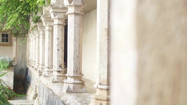 Gothic cloister from old monastery