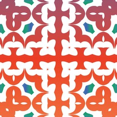 Ethnic ceramic tile in mexican talavera.