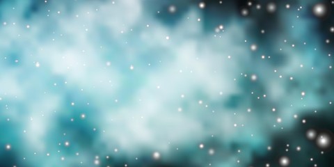 Dark BLUE vector background with colorful stars. Modern geometric abstract illustration with stars. Pattern for websites, landing pages.