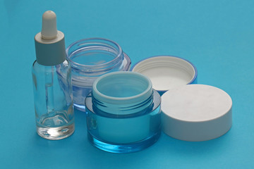 Glass cosmetic jars