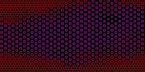 Dark Pink vector texture with religion symbols.