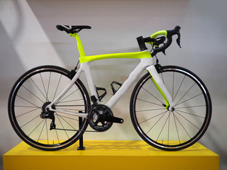 high tech lightweight carbon fiber racing bicycle
