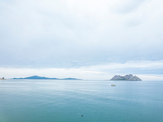 mountain in the sea