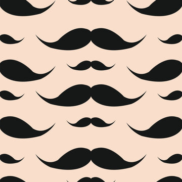 mustache movember day pattern seamless suitable background, textur, fabric, textile, wallpaper, tile, print, backdrop, vintage,