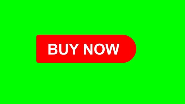 buy  now animation icon  sell video on green background. video footage, 4K