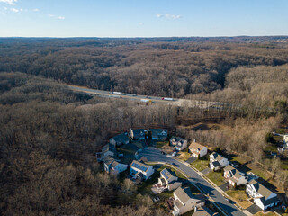 Interstate 95 passes the Gunpowder neighborhood in Joppa, Harford County, Maryland