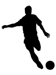 サッカー_シルエット_3
