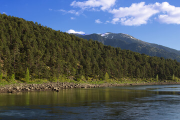 View of the mountains from the Engolasters Lake