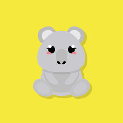 Fototapeta premium Isolated cute baby bear