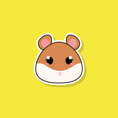 Isolated cute baby mouse