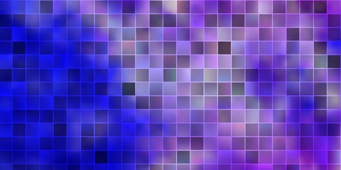 Light Pink, Blue vector texture in rectangular style.