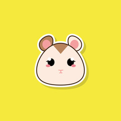 Isolated cute baby mouse