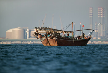 Obraz premium Traditional dhow, Bahrain