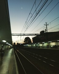 train at night