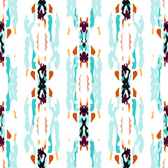 Hand Drawn, Paint Texture. Shibori Seamless 