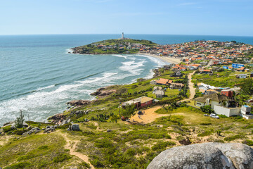 Farol de Santa Marta - Laguna - SC. Scenic landscape of Cape Santa Marta village in Laguna - Santa Catarina - Brazil © Jair