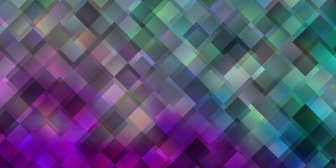 Light Pink, Blue vector background with rectangles.