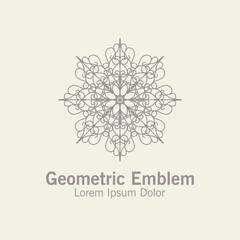Luxury monogram logo template vector object for logo design.