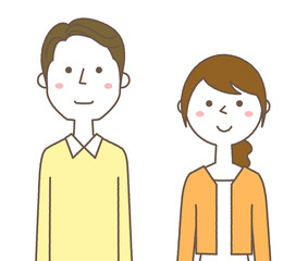 若いカップル　夫婦