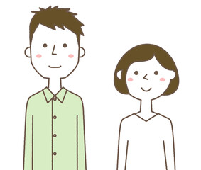 若いカップル　夫婦